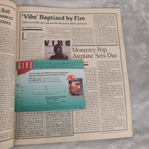 Sinead Sinéad O'Connor Rolling Stone Magazine October 29 1992 - Picture 7 of 9